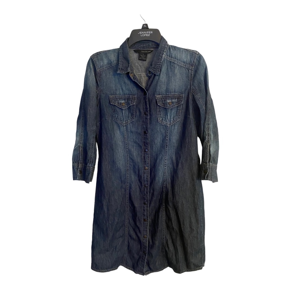 Calvin Klein Jean Shirt Dress Size Medium